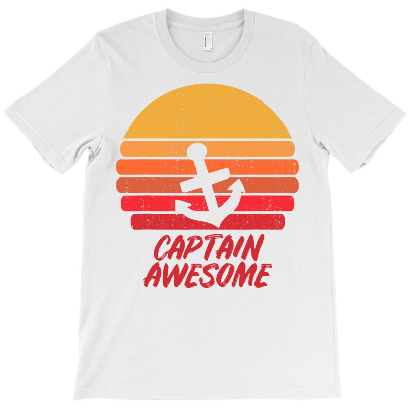 Captain Awesome Gift I Anchor Sailing Sailor Sail T Shirt T-shirt | Artistshot