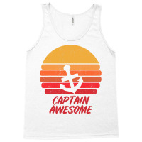 Captain Awesome Gift I Anchor Sailing Sailor Sail T Shirt Tank Top | Artistshot