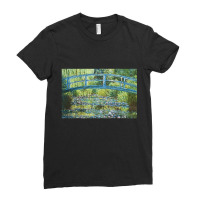 Claude Monet Water Lily Pond, Claude Monet, Water Lily Pond, Claude Mo Ladies Fitted T-shirt | Artistshot