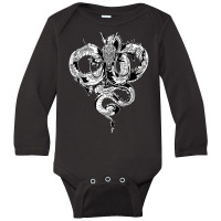 Dragon  Chinese Divine Dragon  Anime Dragon Heart Shape Tank Top Long Sleeve Baby Bodysuit | Artistshot