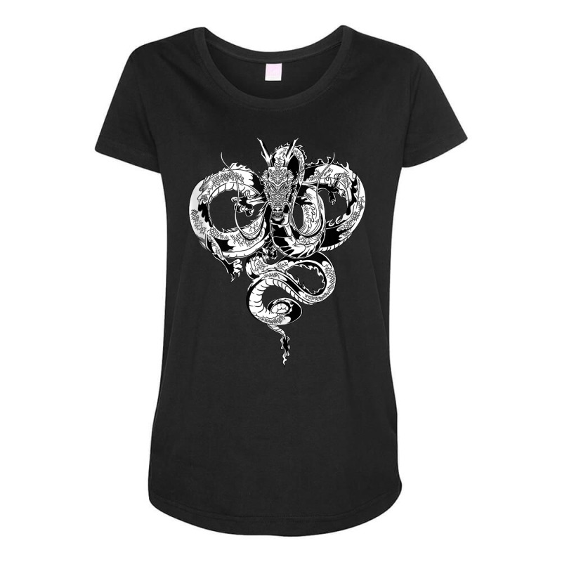 Dragon  Chinese Divine Dragon  Anime Dragon Heart Shape Tank Top Maternity Scoop Neck T-shirt by cm-arts | Artistshot