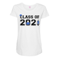 Class Of 2021 Pandemic Graduation Mask Vaccine Funny Senior T Shirt Maternity Scoop Neck T-shirt | Artistshot