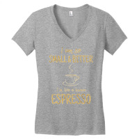 Coffee   Small And Bitter   Espresso Barista T Shirt Women's V-neck T-shirt | Artistshot