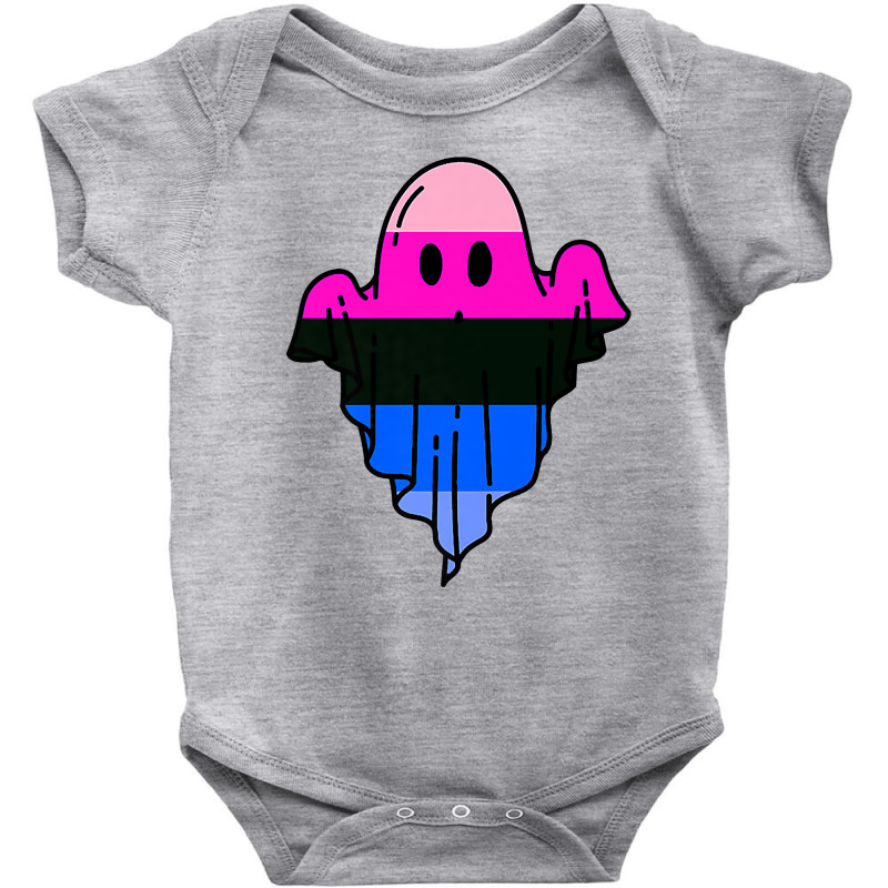 Cute Omnisexual Ghost Spooky Halloween Funny Lgbtq Pride Premium T Shi Baby Bodysuit by shetodusheda | Artistshot