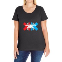 Amsterdam Music Festival - Amf .png Ladies Curvy T-shirt | Artistshot