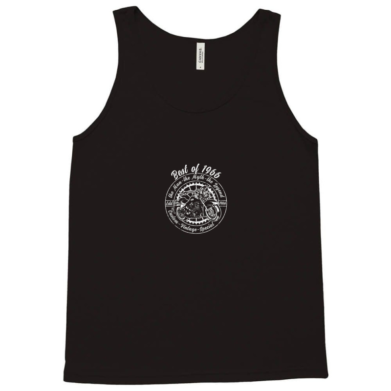 Mens Motorcycle Best Of 1966 Birthday Dad Motorcycle Rider Tank Top | Artistshot