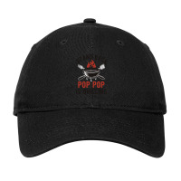 Pop Pop Is Grilling Bbq Grill Pop Pop Grandpa Dad Adjustable Cap | Artistshot