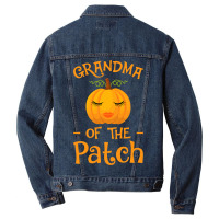 Grandma Of The Patch Pumpkin Halloween Men Denim Jacket | Artistshot