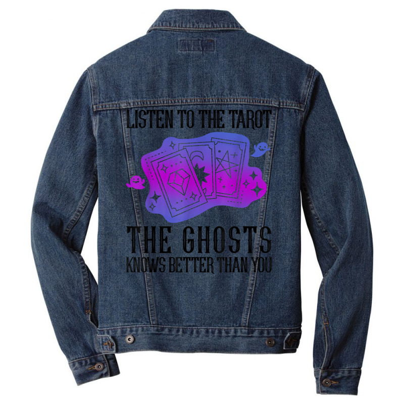 Listen To The Tarot Cards Crystal Divination Ball Witch T Shirt Men Denim Jacket by cm-arts | Artistshot