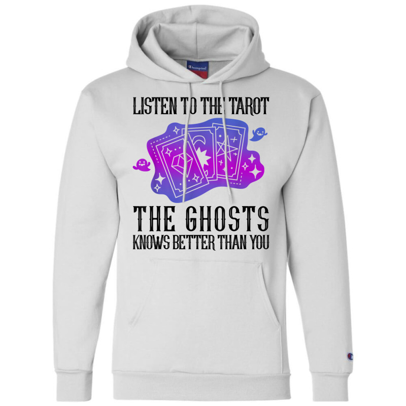 Listen To The Tarot Cards Crystal Divination Ball Witch T Shirt Champion Hoodie by cm-arts | Artistshot