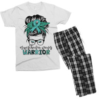 Myasthenia Gravis Warrior Mom Mg Awareness T Shirt Men's T-shirt Pajama Set | Artistshot