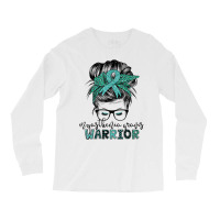 Myasthenia Gravis Warrior Mom Mg Awareness T Shirt Long Sleeve Shirts | Artistshot