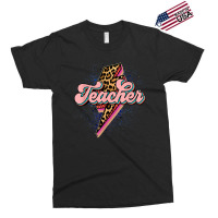 Back To School Teacher Leopard Lightning Bolt Motivational Exclusive T-shirt | Artistshot