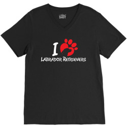I Love Labrador Retrievers V-Neck Tee | Artistshot