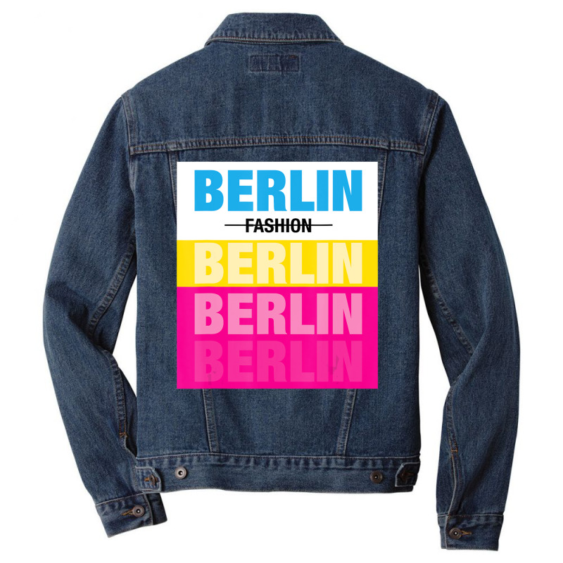 I Love Berlin Berlin Deutschland Berlin Men Denim Jacket | Artistshot