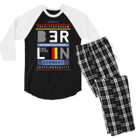 I Love Berlin Cool Berlin Deutschland Berlin Men's 3/4 Sleeve Pajama Set | Artistshot