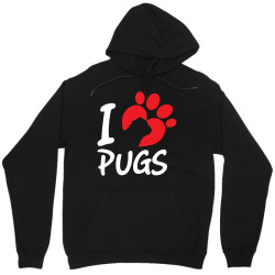 I Love Pugs Unisex Hoodie | Artistshot