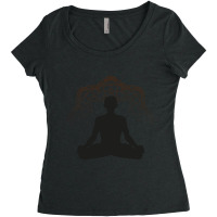 Okay But First Yoga  (7) Women's Triblend Scoop T-shirt | Artistshot