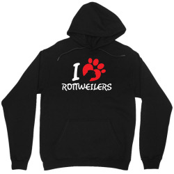I Love Rottweilers Unisex Hoodie | Artistshot
