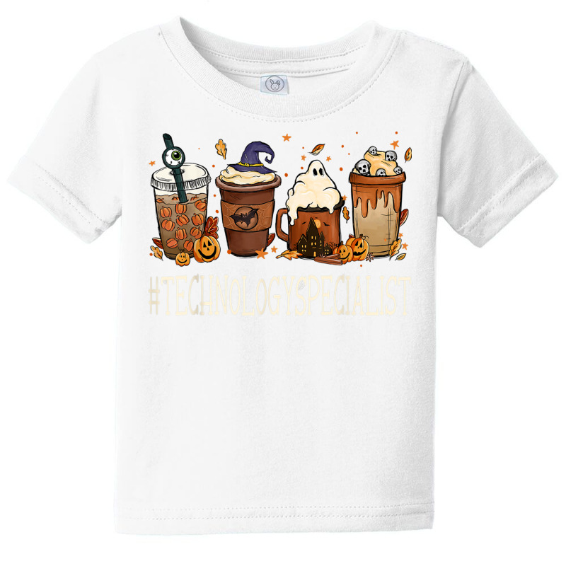 Technology Specialist Horror Coffee Halloween Pumpkin Autumn T Shirt Baby Tee by cm-arts | Artistshot