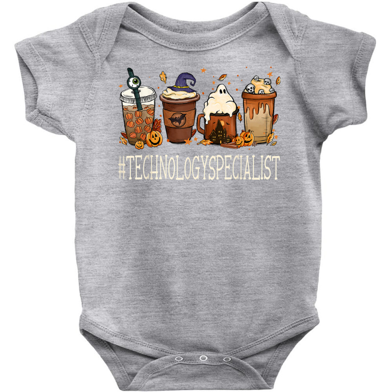 Technology Specialist Horror Coffee Halloween Pumpkin Autumn T Shirt Baby Bodysuit by cm-arts | Artistshot