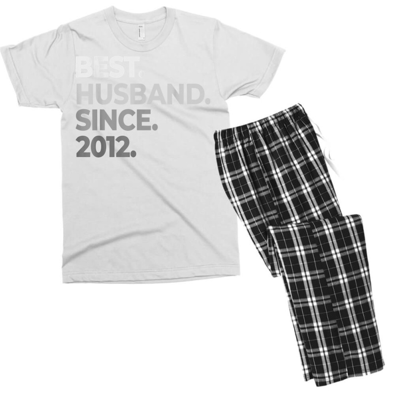 Mens Best Husband Since 2012  10th Wedding Anniversary Tin T Shirt Men's T-shirt Pajama Set | Artistshot