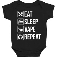 Eat Sleep Repeat Baby Bodysuit | Artistshot