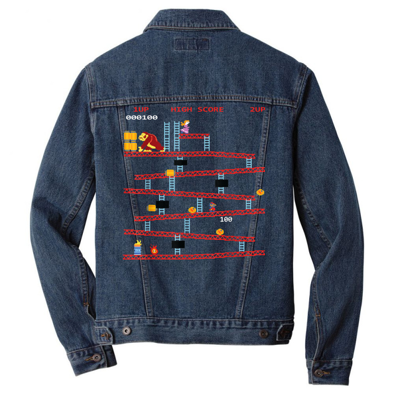 Gaming Arcade Retro Video Game Console Vintage Gamer Gifts T Shirt Men Denim Jacket by cm-arts | Artistshot