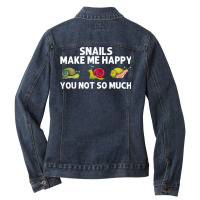 Cool Snails For Men Women Snailed It Zebra Tiger Snail Lover T Shirt Ladies Denim Jacket | Artistshot