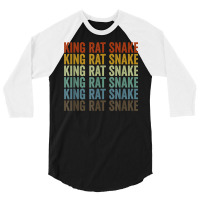 King Rat Snake Retro T Shirt 3/4 Sleeve Shirt | Artistshot