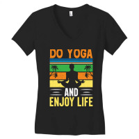 Okay But First Yoga (6) Women's V-neck T-shirt | Artistshot