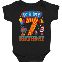 It's My 7th Birthday Ringmaster Kids Circus Party B Day T Shirt Baby Bodysuit | Artistshot