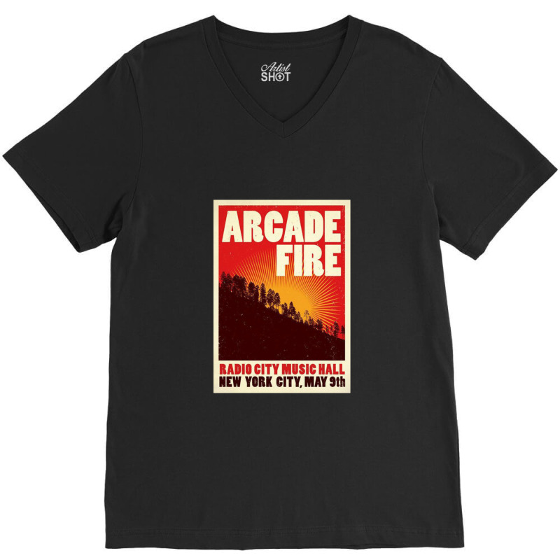 Arcade Fire Concer V-Neck Tee by cm-arts | Artistshot