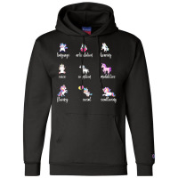 Speech Language Pathologist Gift T  Shirt Cute Unicorns Speech Languag Champion Hoodie | Artistshot