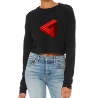 Escher Toy Bricks - Red Cropped Sweater | Artistshot