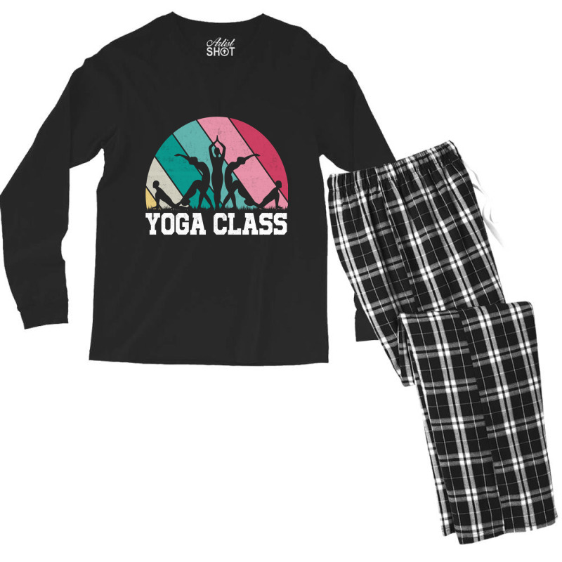 Okay But First Yoga (16) Men's Long Sleeve Pajama Set by cm-arts | Artistshot