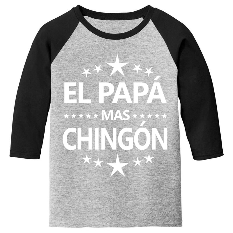 El Papa Mas Chingon Youth 3/4 Sleeve by cm-arts | Artistshot