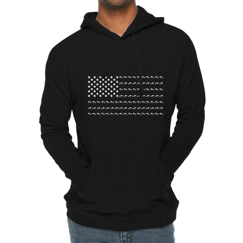 Dromedary Camels American Flag Patriotic Costume Lightweight Hoodie by Whitfield Wolff | Artistshot