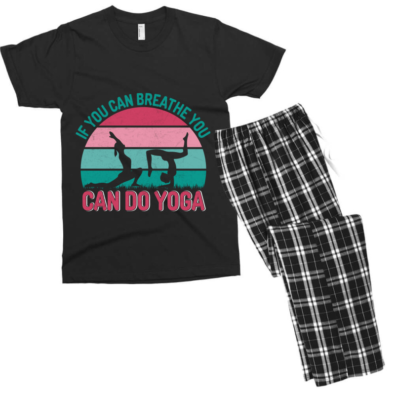 Okay But First Yoga (20) Men's T-shirt Pajama Set by cm-arts | Artistshot