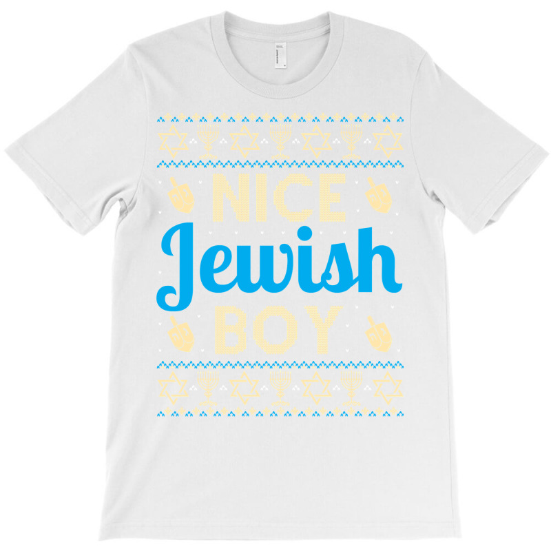 Nice Jewish Boy Ugly Hanukkah Sweater Funny Jewish Chanukkah T-shirt | Artistshot