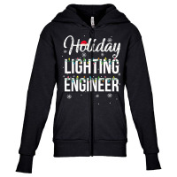 Holiday Lighting Engineer Christmas Light Mens Youth Zipper Hoodie | Artistshot