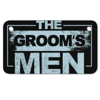 Mens The Groom's Men Groomsman Stag Party Bachelor Party Motorcycle License Plate | Artistshot