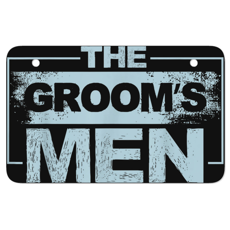 Mens The Groom's Men Groomsman Stag Party Bachelor Party Atv License Plate | Artistshot