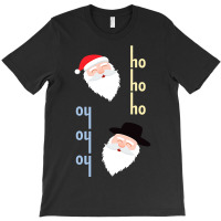 Oy Oy Oy Jewish Santa Funny Hanukkah Pajamas Top Gifts T-shirt | Artistshot