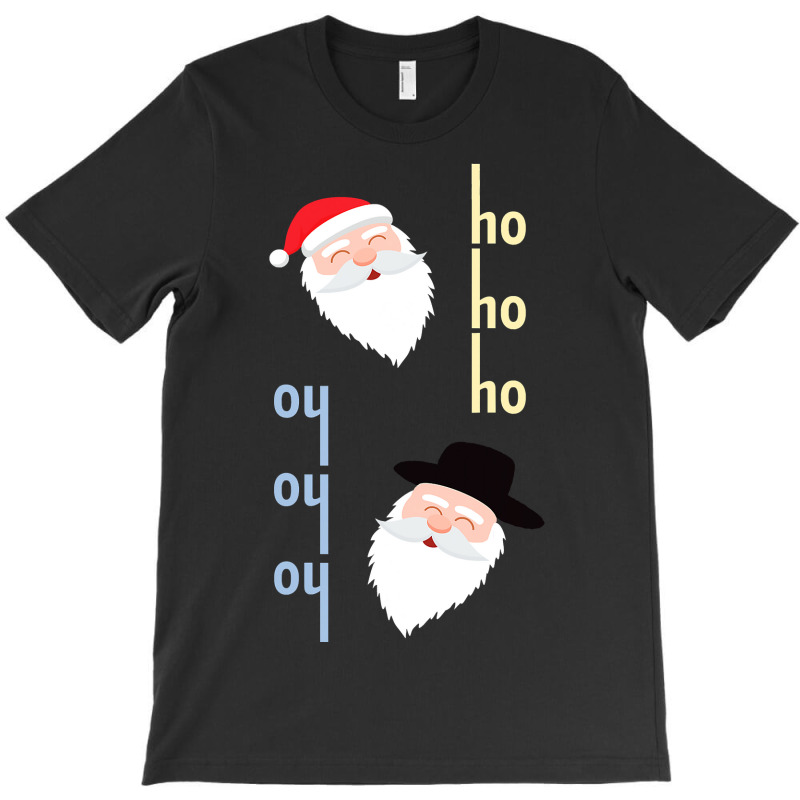 Oy Oy Oy Jewish Santa Funny Hanukkah Pajamas Top Gifts T-shirt | Artistshot