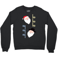 Oy Oy Oy Jewish Santa Funny Hanukkah Pajamas Top Gifts Crewneck Sweatshirt | Artistshot