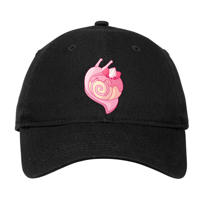 Strawberry Roll Cake Snail Adjustable Cap by cm-arts | Artistshot