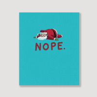 Santa Nope Portrait Canvas Print | Artistshot