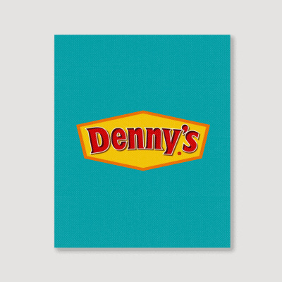 Dennys Burger Logo Portrait Canvas Print Designed By Ratna Tier
