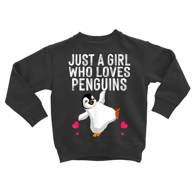 Funny Penguin Design For Women Girls Kids Aquatic Bird Lover T Shir Toddler Sweatshirt | Artistshot